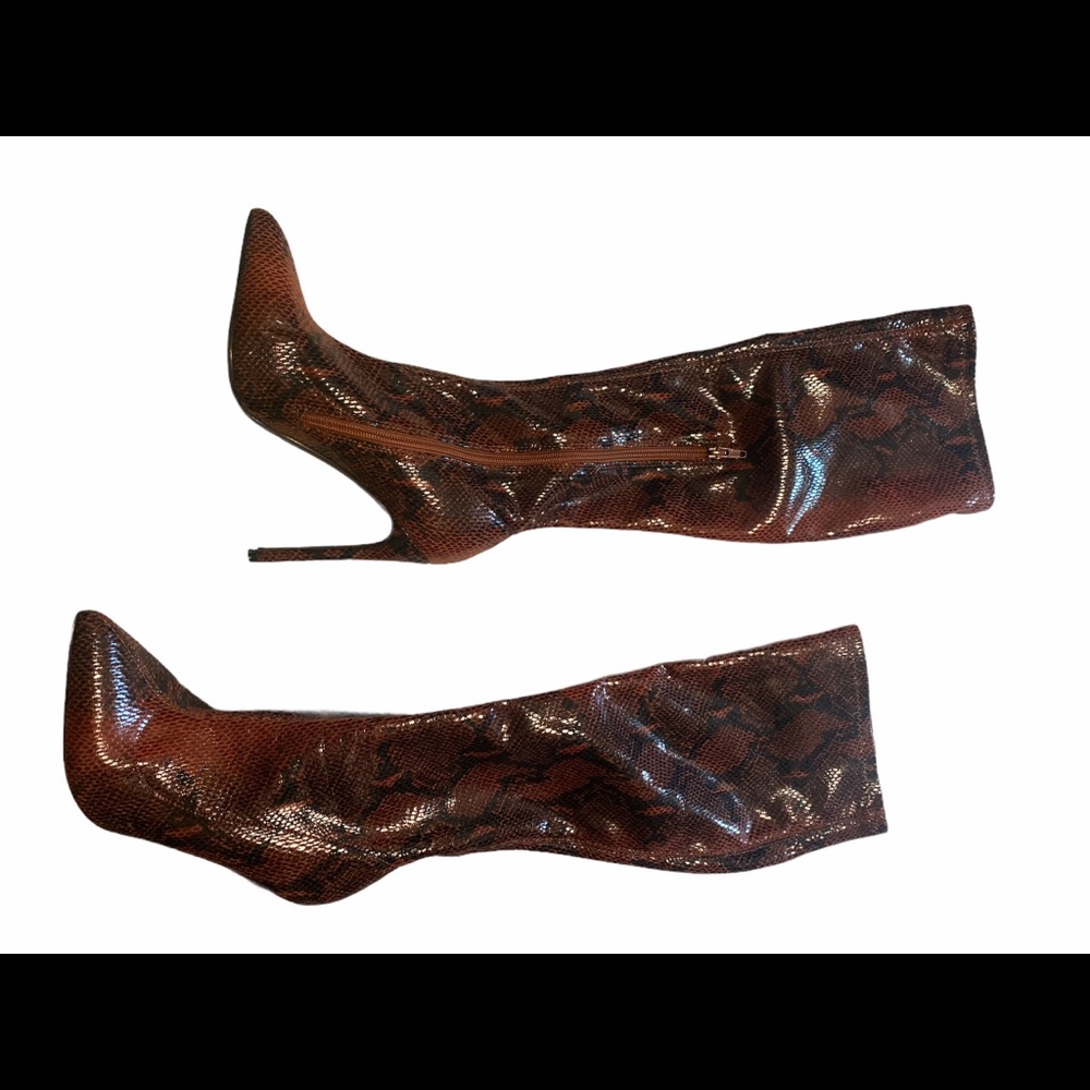 TWO FOR ONE! Snakeskin Stiletto Boots 👢👢